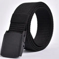 Men Non Metal Plastic Steel Buckle Belt Outdoor All Match Belt for Ourdoor Security Check Free Durable for Camping