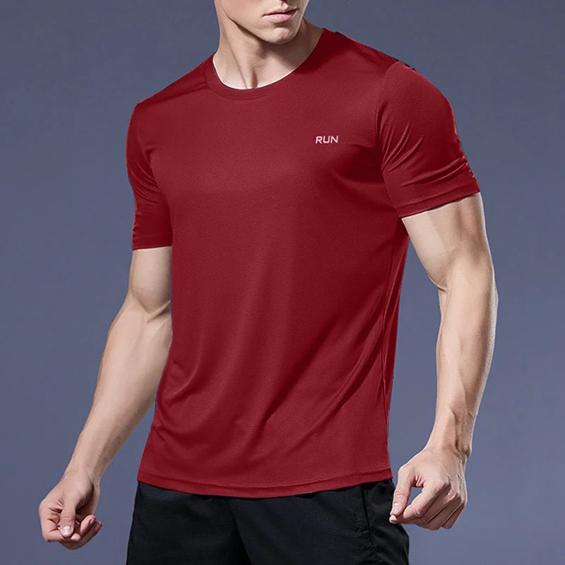 Running Shirts Soccer Shirts Men's Jersey Sportswear Mens Jogging T-Shirts Quick Dry Compression Sport T-Shirt Fitness Gym