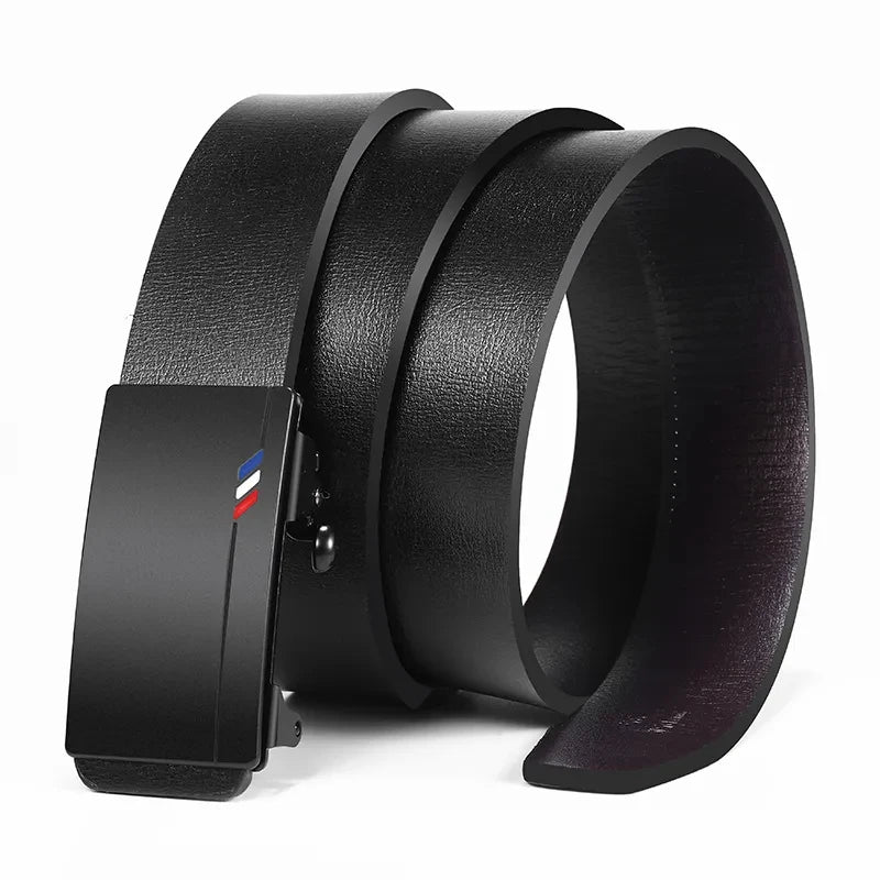 New fashion designer belt for men, high-quality toothless automatic buckle casual men's business belt