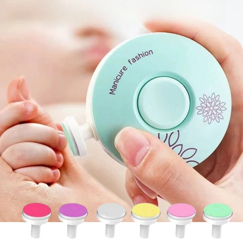 Electric Baby Nail Trimmer Kid Nail Polisher Tool Infant Manicure Scissors Baby Hygiene Kit Baby Nail Clipper Cutter For Newborn