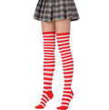 1/6 Pairs Women's Striped Stocking Japanese Over Knee Socks Fashion Women Keep Warm Slim Long Socks Black White Striped Hosiery