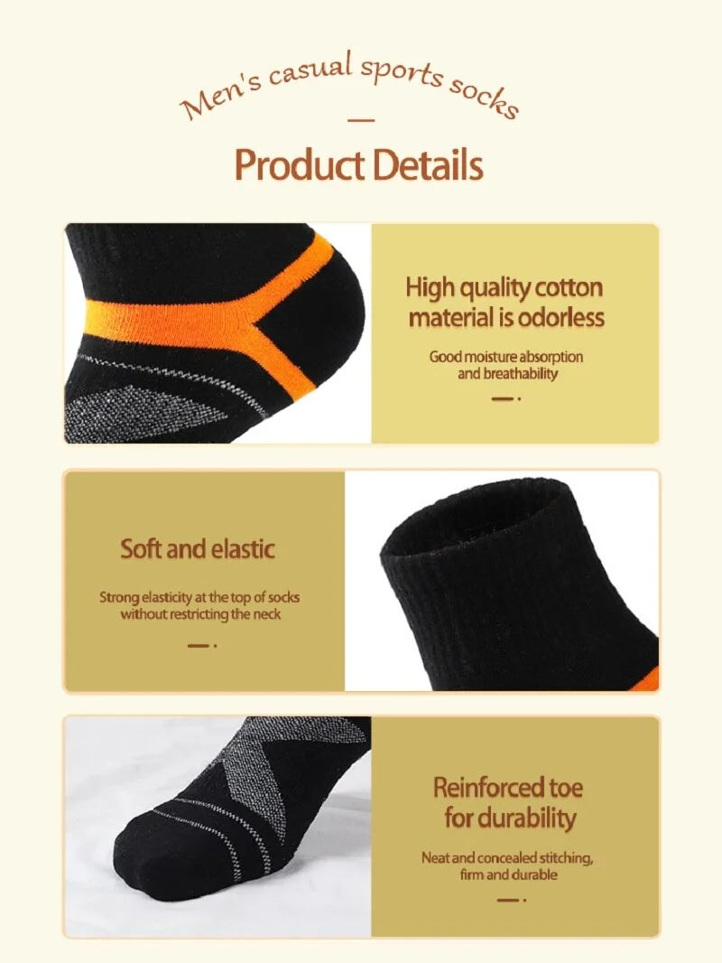 3 Pairs High Quality Men Black Socks Black Sports Socks Casual Soft Running Summer Absorb Sweat Breathable Male Sock Sokken