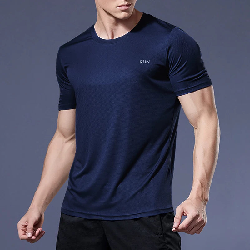 Running Shirts Soccer Shirts Men's Jersey Sportswear Mens Jogging T-Shirts Quick Dry Compression Sport T-Shirt Fitness Gym