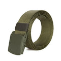 Men Non Metal Plastic Steel Buckle Belt Outdoor All Match Belt for Ourdoor Security Check Free Durable for Camping